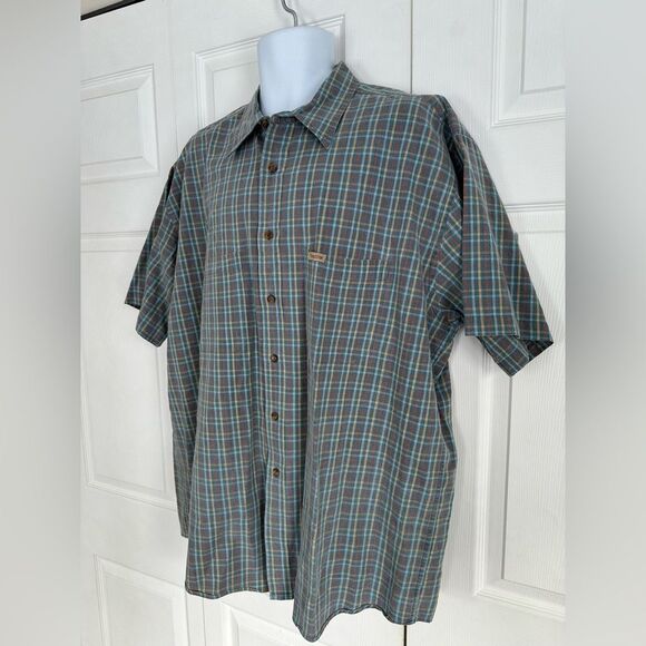 Vintage Pendleton Shirt Button Down Short Sleeve Cotton Top Mens XL - Picture 8 of 14